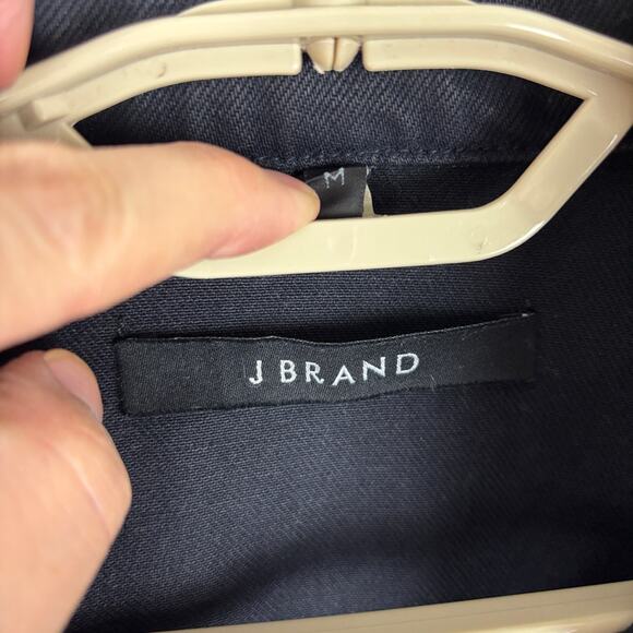 J Brand Slim Denim Jacket Medium Faith Dark Wash Coated Denim JB000897 - Picture 10 of 13